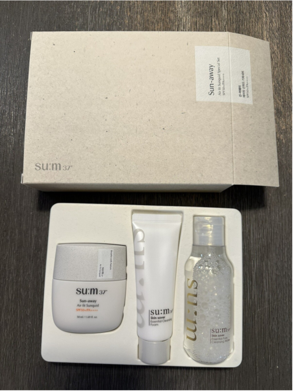 Su:m37° Sun-away Air Fit Sunquid Special Set 50ml SPF50+/PA++++ K-Beauty SUM37